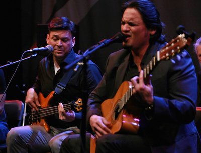 Performing live at the Bing Lounge