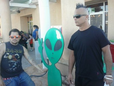 Dave and Guillermo at Alien Jerky. Its on the way to vegas