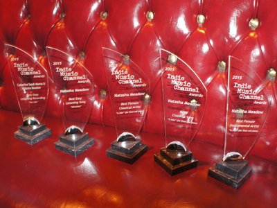 5 Awards from Indie Music Channel, Hollywood, 2015