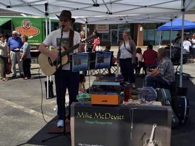 Performing at the Newark (DE) Co-op Farmers Market 052415