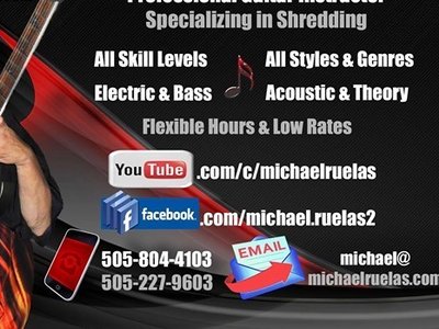Michael A. Ruelas - Guitarist Musician Composer SHREDGUY records photo