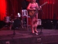 Singing at Cafe Blue in Nashville, TN