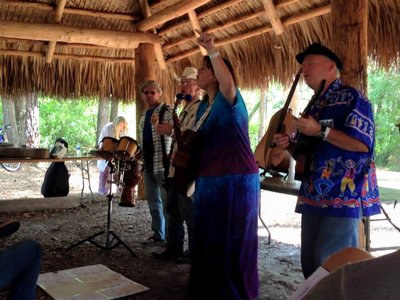 Seminole Camp Set @ 2015 Florida Folk Festival