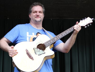 It is a Luna guitar owned by Cooper's