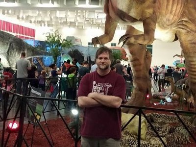 With a dino
