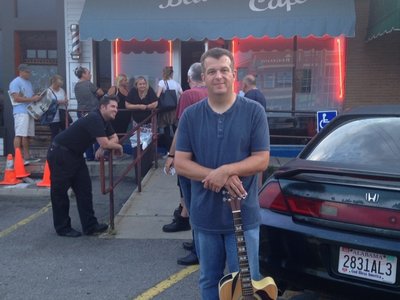 Playing at the Bluebird Cafe in Nashville, TN.