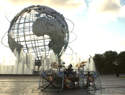 Drumageddon Queens - Drummer Battles Himself at Unisphere Globe