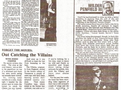 More VILLAINS press reviews