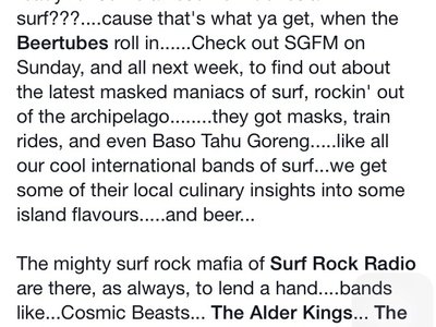 We are surfrockradio.com and surfguitarfrommars