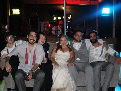Playing a wedding on a hot summer night!!!