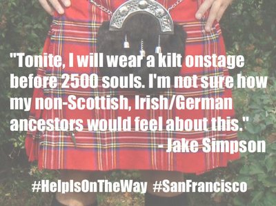Jake Simpson joins #HelpIsOnTheWay Benefit Concert - San Francisco