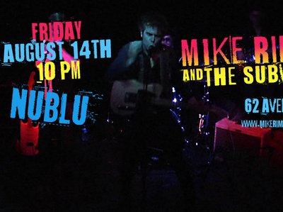 Mike Rimbaud at Nublu August 14th, 2015. 