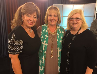 Bev at the Studio with Mary Faye 