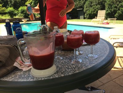 Playing Poolside by the Chesapeake