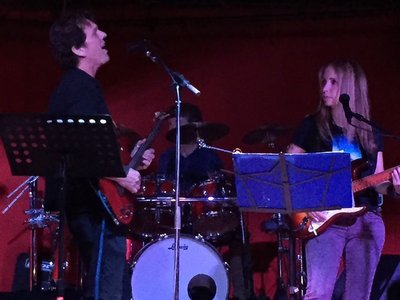 Anton, Bob, and Jane on stage at BestBar September 12, 2015