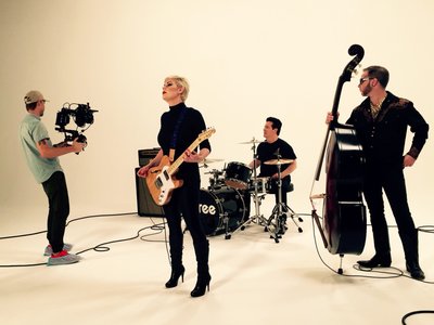 Shooting video for Damn, I'm Being Me Again with director Casey Culver at NuMynd Studios Nashville
