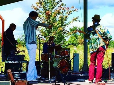 Bryan with The Eclectic Ensemble at Franconia Sculpture Park on 09/12/15