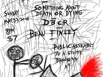 Zona 5 at Public Assembly Brooklyn with Something About Death Or Dying, DBCR and Beau Finley