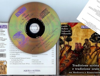 CD Tactus, Fonorecord, recording
