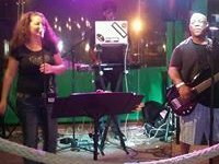 Singing with 3's Company Band - 2015
