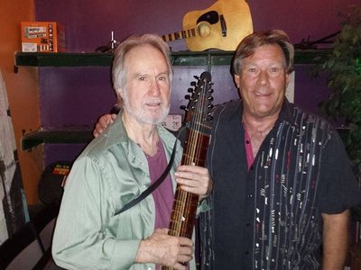 With Emmett Chapman at Guitar Merchant concert 2013