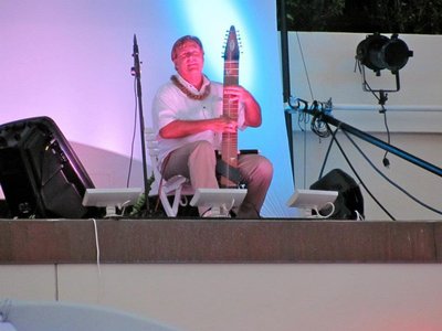 Sheraton Waikiki Grand Reopening. I'm playing on 2nd story ledge!