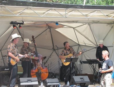 With the Off Ramp Boys, July 2015, the Willows Music Festival