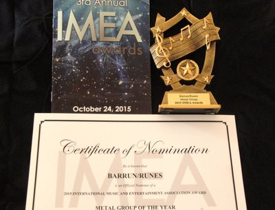 We won the IMEA 2015 Best Metal Group of the Year Award