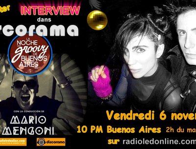 EdiciÃ³n internacional con INTERVIEW en DISCORAMA by MARIO por Radio Led Viernes 6 de Nov 10PM 