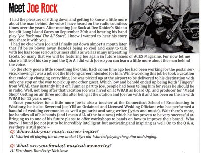 Joe Rock Covered In ACES Magazine Part 1