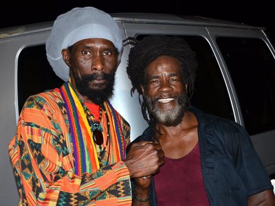 Ras B of ReggaeInfinity and Keith Porter of the Itals 