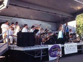 Performing with a 20-piece big band in Nashville, TN