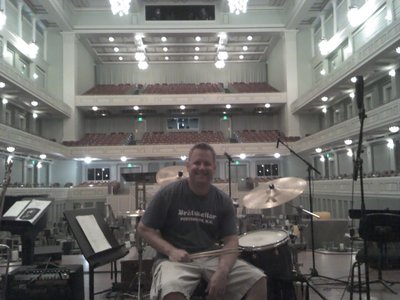 Sound check at the Schermerhorn Symphony Center, Nashville, TN