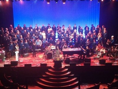 Performing at the historic Ryman Auditorium, Nashville, TN