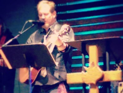Leading worship at Calvary Chapel Jurupa Valley