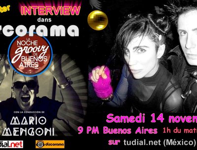 INTERVIEW dans DISCORAMA by MARIO ediciÃ³n Mexico Hoy, SÃ¡bado 14 de Noviembre
