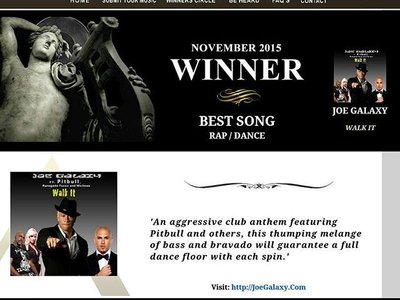 thejoegalaxyDear Joe Galaxy, We wanted to take this opportunity to formally congratulate you on win