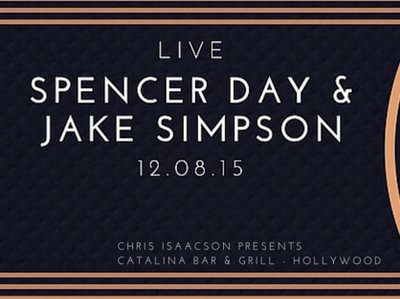 Former Television rivals on stage for the first time! Spencer Day & Jake Simpson Dec 8, Hollywood