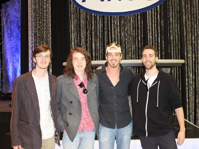 Leigton, Carson, our friend Andrew, with Bucky Covington.