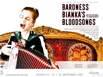 Baroness Bianka's Bloodsongs 2014 hayes theatre