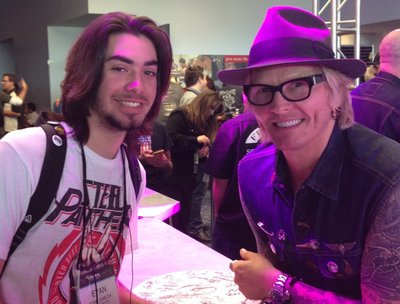 EYAN AND MATT SORUM 2014 NAMM SHOW