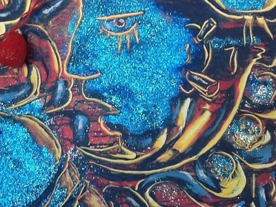 detail of acrylic James Mathers