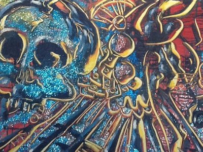 detail of acrylic James Mathers