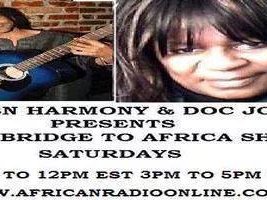 Lenny Doc Jones and Gloria Kamara Jones  Radio Co - Hosts "The Bridge to Africa Show"