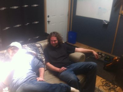 Brett Hetherington and Aaron Barclay At Echo Base Studio