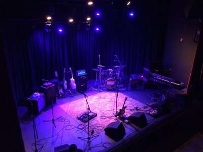 Isis Music Hall stage before the Perspective EP Release show