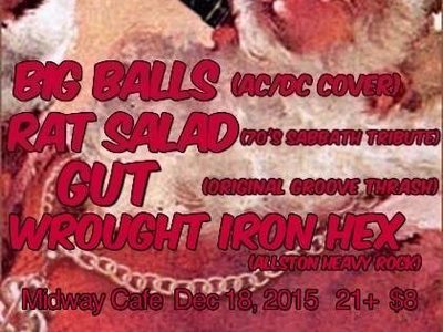 12/18/15 Flyer for show at Midway Cafe 