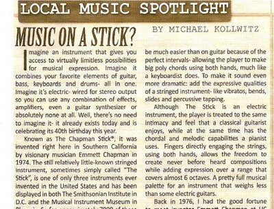 Music on a Stick? Coachella Valley Weekly 2015