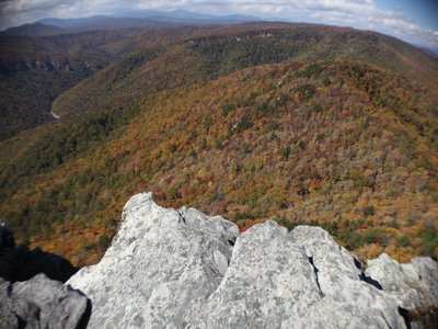 View from Hawksbill Mtn in Liville Gorge NC, my favorite place, and the cover photo for the new cd!