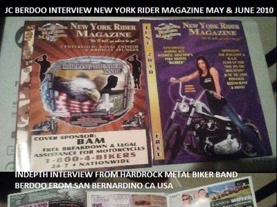 🔴2Part Interview of JC Berdoo in May and June 2010 issue of New York Rider magazine www.berdoo.co